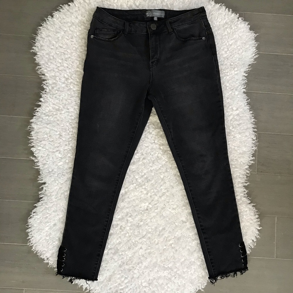 Wit & Wisdom Mid-Rise Stitched Hem Skinny Jeans